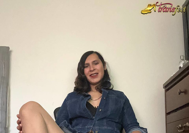 Curly-haired Beauty Flaunts Her Seductive Body, From Her Hard Cock To Her Perfect Feet 